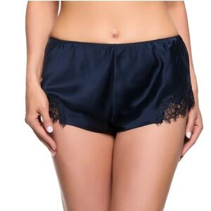 Navy Silk Shorts- Sainted Sisters
